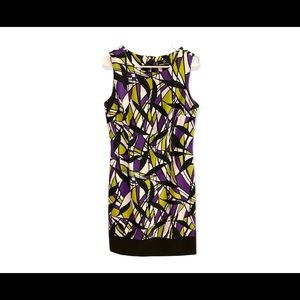Ronni Nicole Size 10 Dress Purple Black White Green